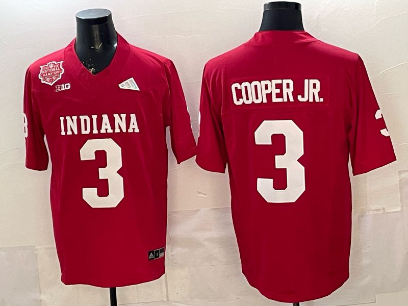 Men 2026 Ohio State Buckeyes #3 Cooper jr Red 3th generations Limited NCAA Jersey 09